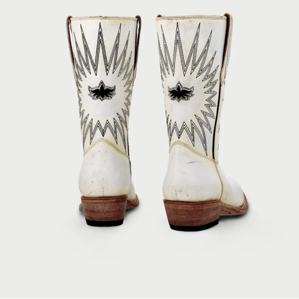 Mezcalero mezcal white cowboy boots size 8.5 - Picture 2 of 14